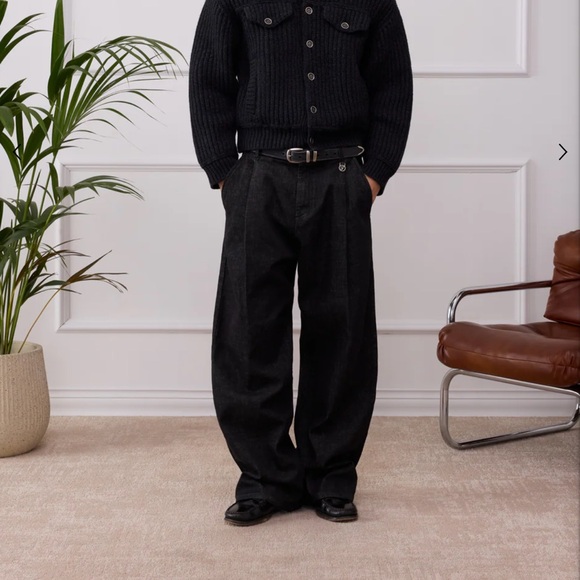 Men's Black Ribbed Jacket - Picture 6 of 10